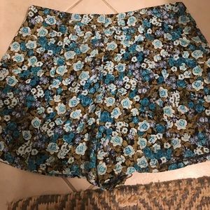 Floral High-Waited Shorts